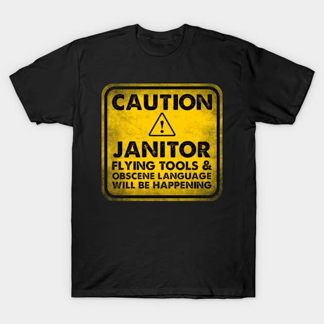 Janitor job title . Perfect present for mother dad friend him or her T-Shirt by SerenityByAlex